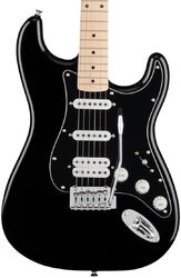 Str shape electric guitar Squier FSR Affinity Series Stratocaster HSS Black Pickguard Ltd - Black