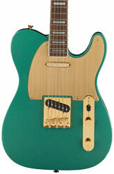 Tel shape electric guitar Squier 40th Anniversary Telecaster Gold Edition - Sherwood green metallic