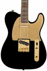 Tel shape electric guitar Squier 40th Anniversary Telecaster Gold Edition - Black