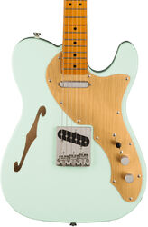 Tel shape electric guitar Squier FSR Classic Vibe '60s Telecaster Thinline, Gold Anodized Pickguard - Sonic blue
