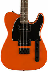 Tel shape electric guitar Squier FSR Affinity Series Telecaster HH Ltd - Metallic orange