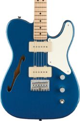 Tel shape electric guitar Squier Paranormal Cabronita Telecaster Thinline - Lake placid blue