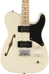 Tel shape electric guitar Squier Paranormal Cabronita Telecaster Thinline - Olympic white
