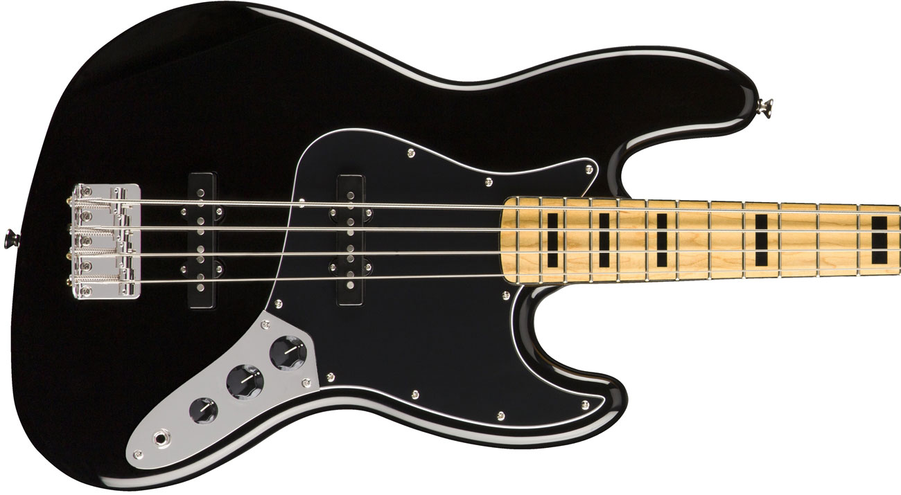 Squier Jazz Bass Classic Vibe 70s 2019 Mn - Black - Solid body electric bass - Variation 2