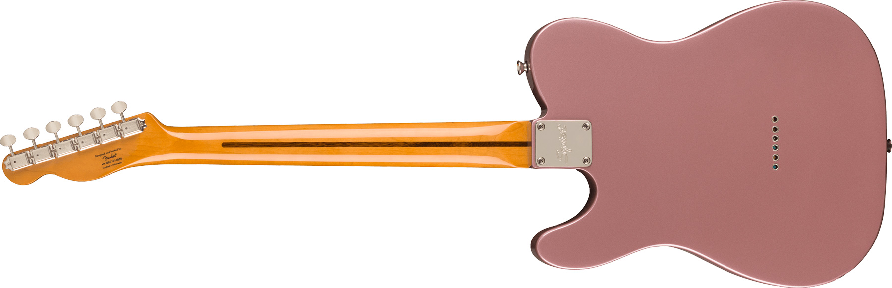 Squier Tele '50s Parchment Pickguard Classic Vibe Fsr 2s Ht Mn - Burgundy Mist - Tel shape electric guitar - Variation 1