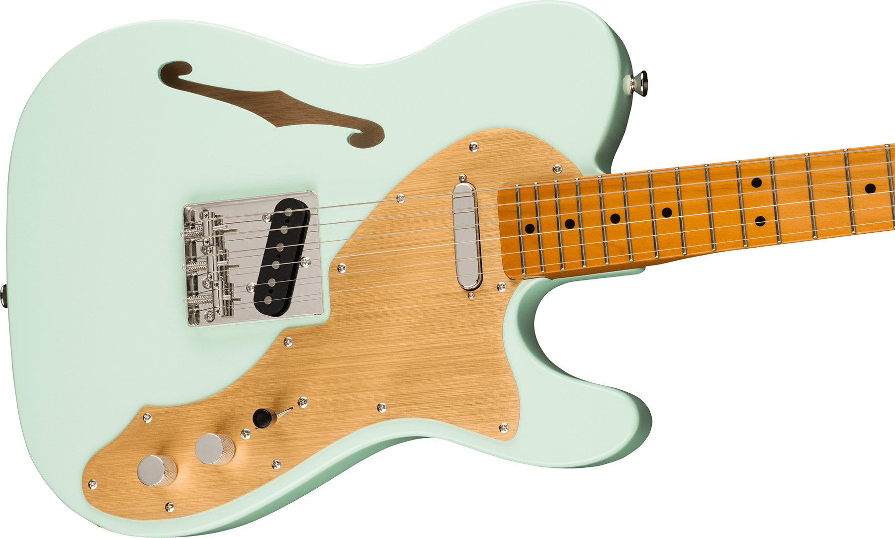Squier Tele '60s Thinline Gold Anodized Pickguard Classic Vibe Fsr 2s Ht Mn - Sonic Blue - Tel shape electric guitar - Variation 2
