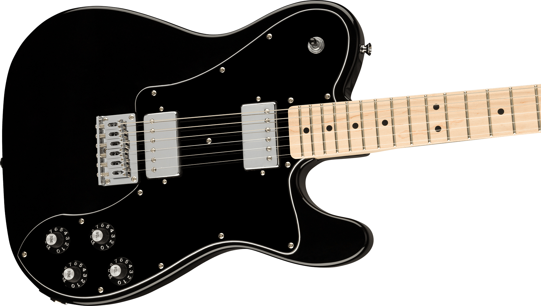 Squier Tele Affinity Deluxe 2021 Hh Ht Mn - Black - Tel shape electric guitar - Variation 2