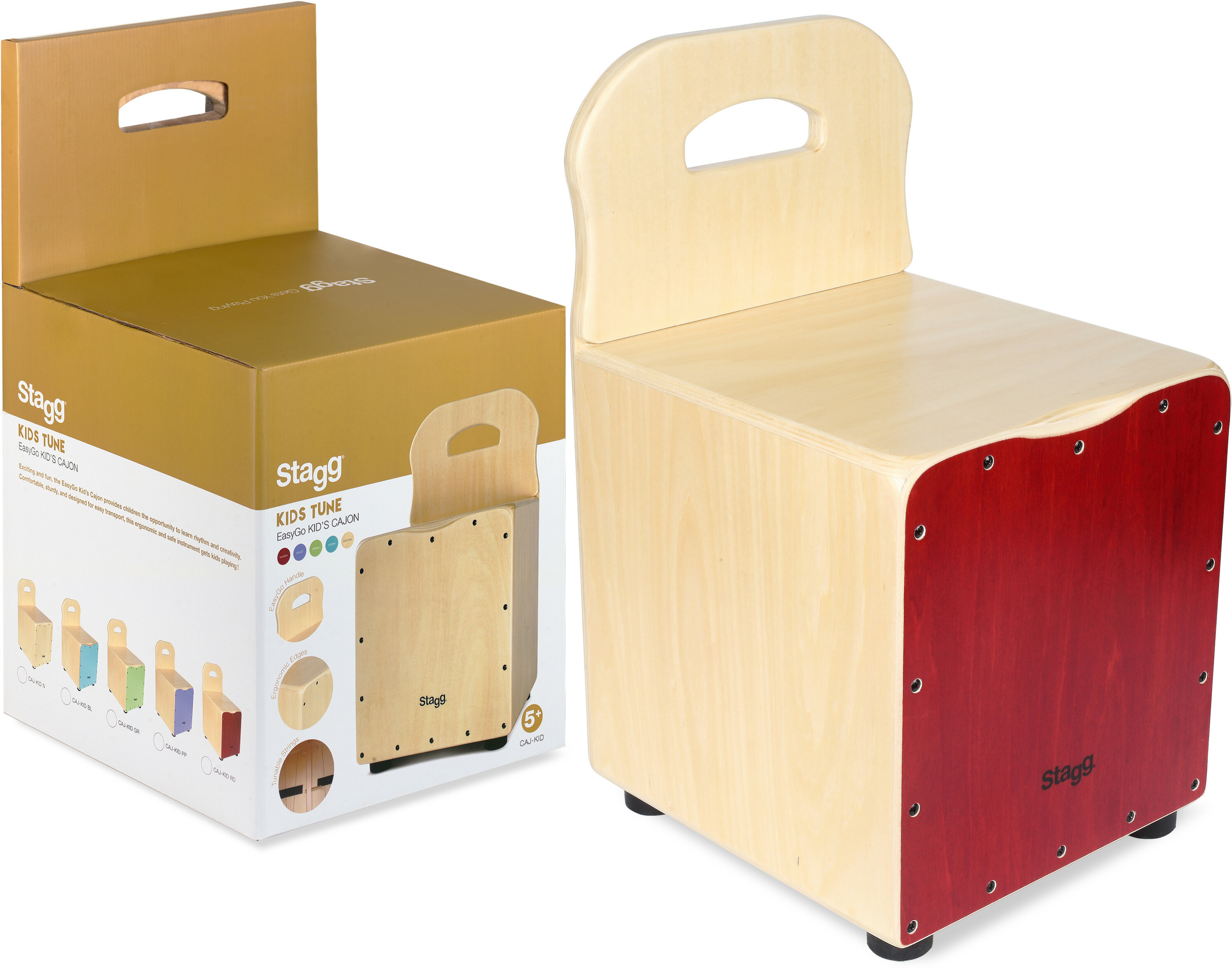 Stagg Easygo Cajon Enfant Rouge - Hit percussion - Main picture