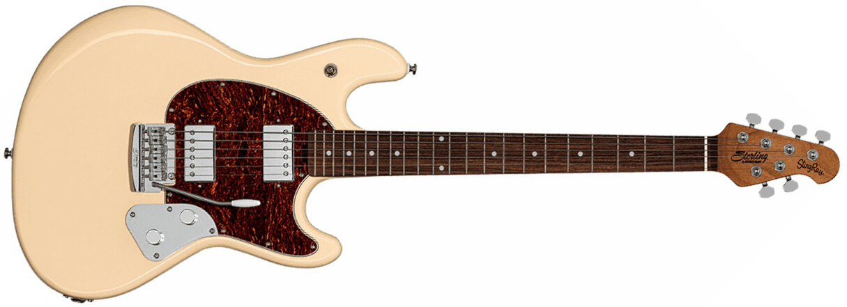 Sterling By Musicman Stingray Guitar Sr50 Hh Trem Rw - Buttermilk - Str shape electric guitar - Main picture