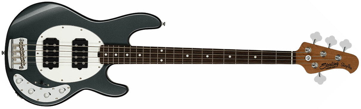 Sterling By Musicman Stingray Ray34hh Active 2h Rw - Charcoal Frost - Solid body electric bass - Main picture