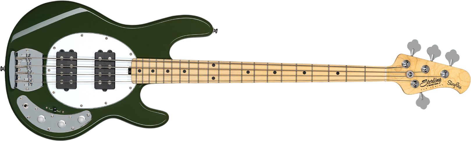Sterling By Musicman Stingray Ray4hh Active Mn - Olive - Solid body electric bass - Main picture