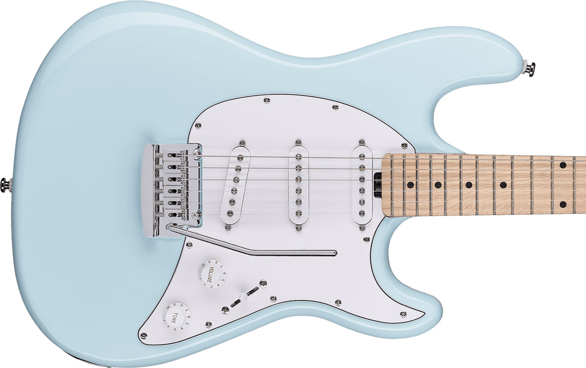 Sterling By Musicman Cutlass Ct30sss 3s Trem Mn - Daphne Blue - Str shape electric guitar - Variation 2