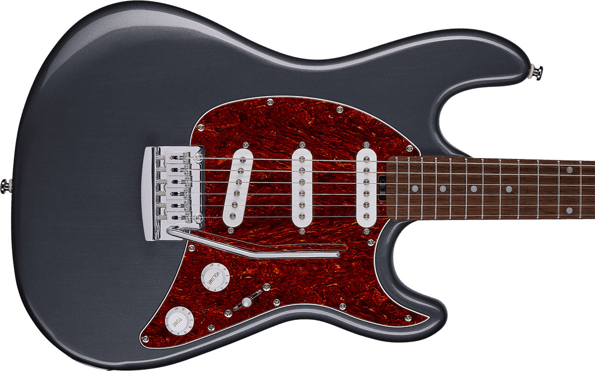 Sterling By Musicman Cutlass Ct30sss 3s Trem Rw - Charcoal Frost - Str shape electric guitar - Variation 2