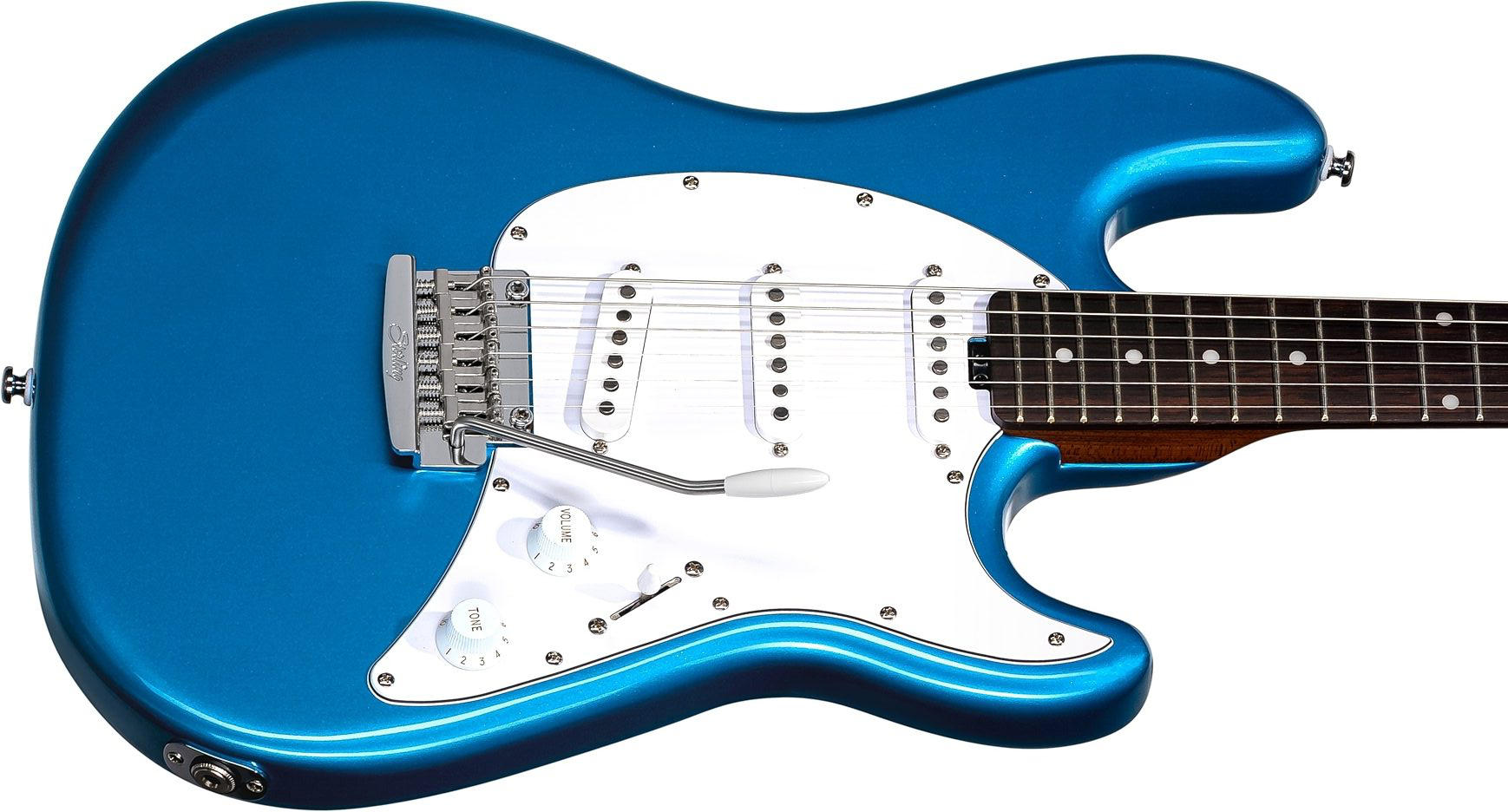 Sterling By Musicman Cutlass Ct50sss 3s Trem Rw - Toluca Lake Blue - Str shape electric guitar - Variation 2