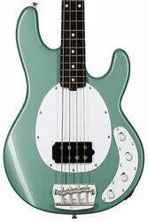 Solid body electric bass Sterling by musicman Stingray Ray34 (RW) - Dorado green