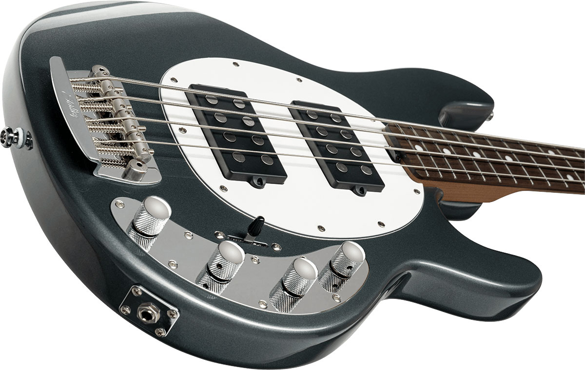 Sterling By Musicman Stingray Ray34hh Active 2h Rw - Charcoal Frost - Solid body electric bass - Variation 2