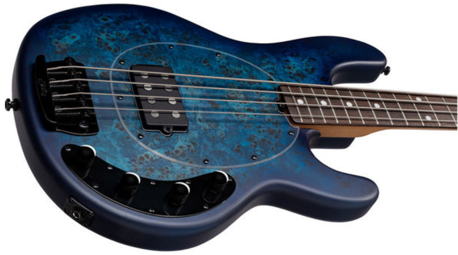Sterling By Musicman Stingray Ray34pb Active Rw - Neptune Blue Satin - Solid body electric bass - Variation 2