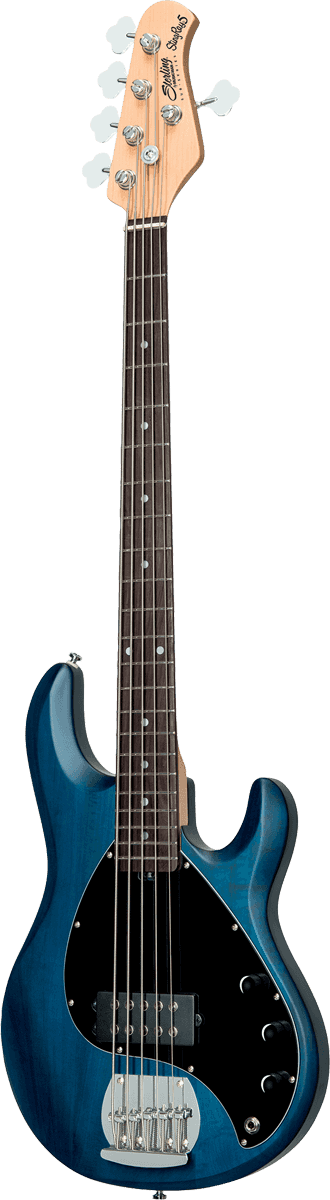 Sterling By Musicman Sub Ray5 5-cordes Active Jat - Trans Blue Satin - Solid body electric bass - Variation 2
