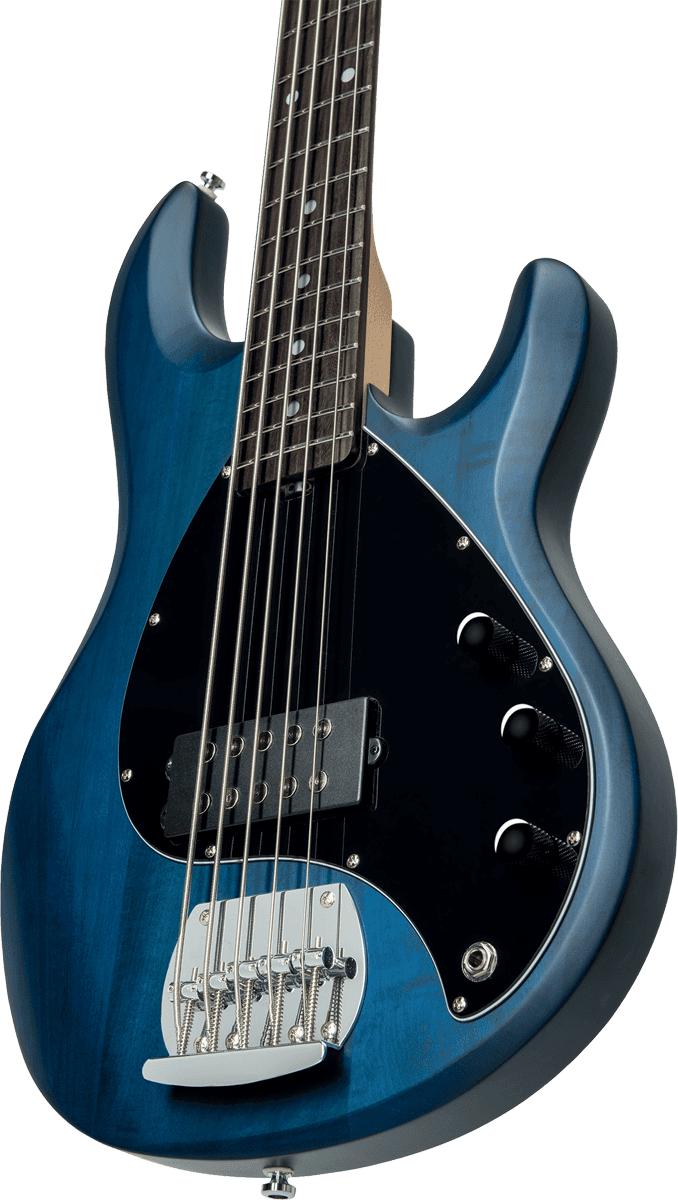 Sterling By Musicman Sub Ray5 5-cordes Active Jat - Trans Blue Satin - Solid body electric bass - Variation 3