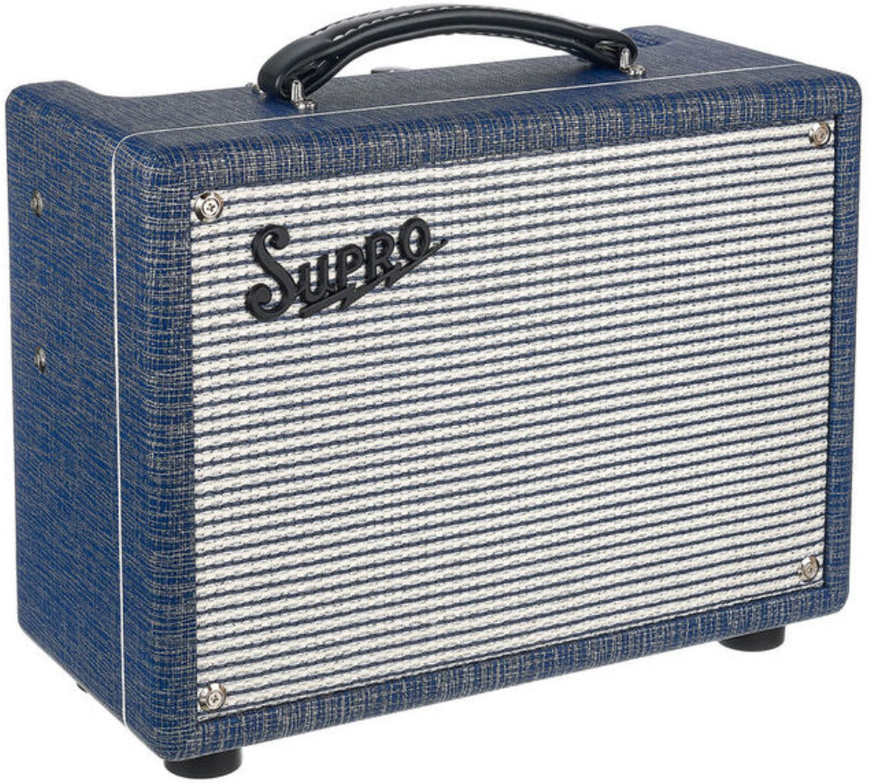 Supro 1964 Super 5w 1x8 Jensen Blue Rhino Hide - Electric guitar combo amp - Main picture