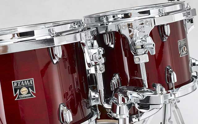 Tama Superstar Cl 5 Futs Shell Kit - 5 FÛts - Dark Red Sparkle - Standard drum kit - Variation 2