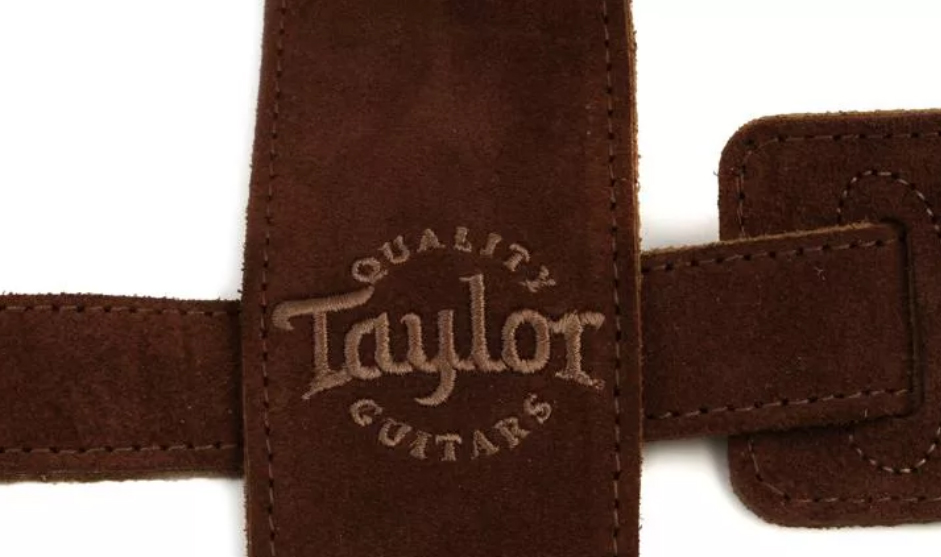 Taylor Strap Embroidered Suede Choc 2.5 Inches - Guitar strap - Variation 3