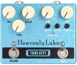 Reverb, delay & echo effect pedal Tone city audio Heavenly Lake Reverb Echo