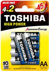 Battery Toshiba LR6 - Pack of 6