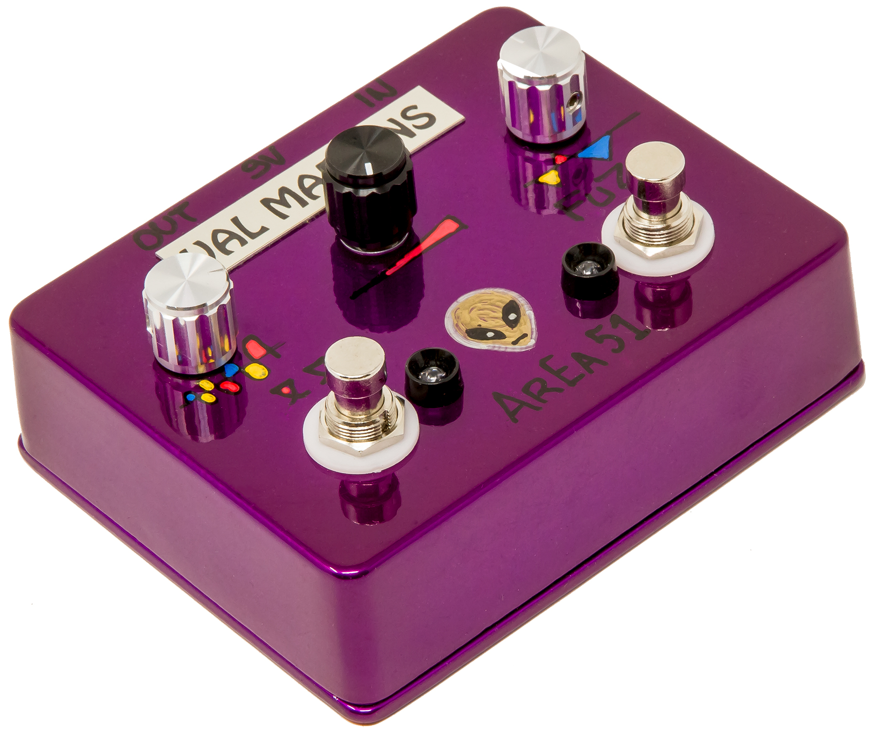Val Martins Area 51 Octa Fuzz - Overdrive, distortion & fuzz effect pedal - Variation 1