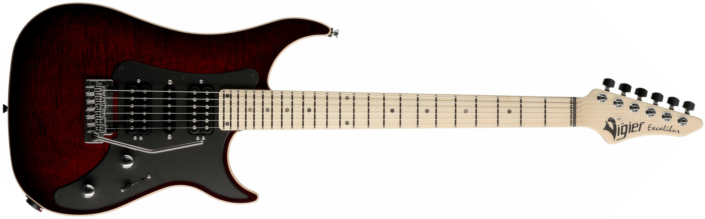 Vigier Excalibur Special Hsh Trem Mn - Deep Burgundy - Str shape electric guitar - Main picture