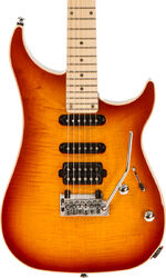 Str shape electric guitar Vigier                         Excalibur Ultra Blues (HSS, Trem, MN) - Amber
