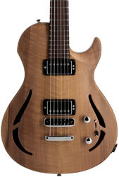 Semi-hollow electric guitar Vigier                         G.V. Wood Hollow Royal Walnut #0631 - Natural