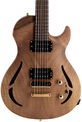 Semi-hollow electric guitar Vigier                         G.V. Wood Hollow Royal Walnut #0632 - Natural