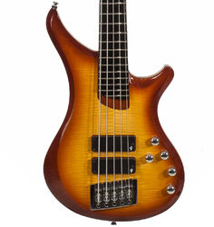 Solid body electric bass Vigier                         Passion IV 5-String - Amber