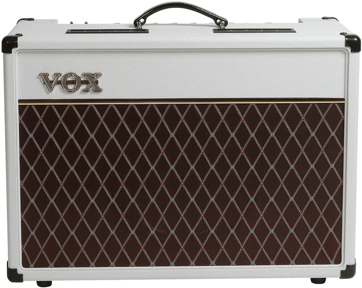 Vox Ac15c1-wb Ltd 15w 1x12 White Bronco - Electric guitar combo amp - Main picture