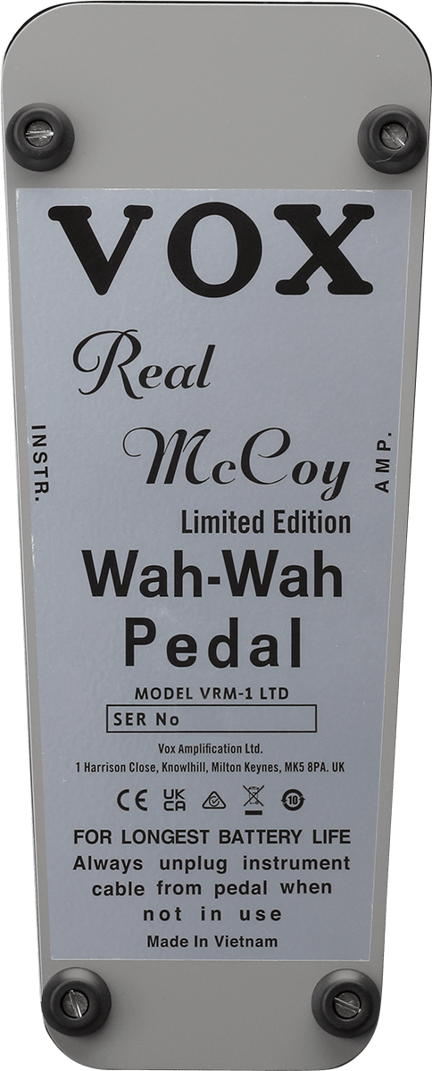 Vox Vrm-1-ltd Real Mccoy Chrome Edition Wah - Wah & filter effect pedal - Variation 3