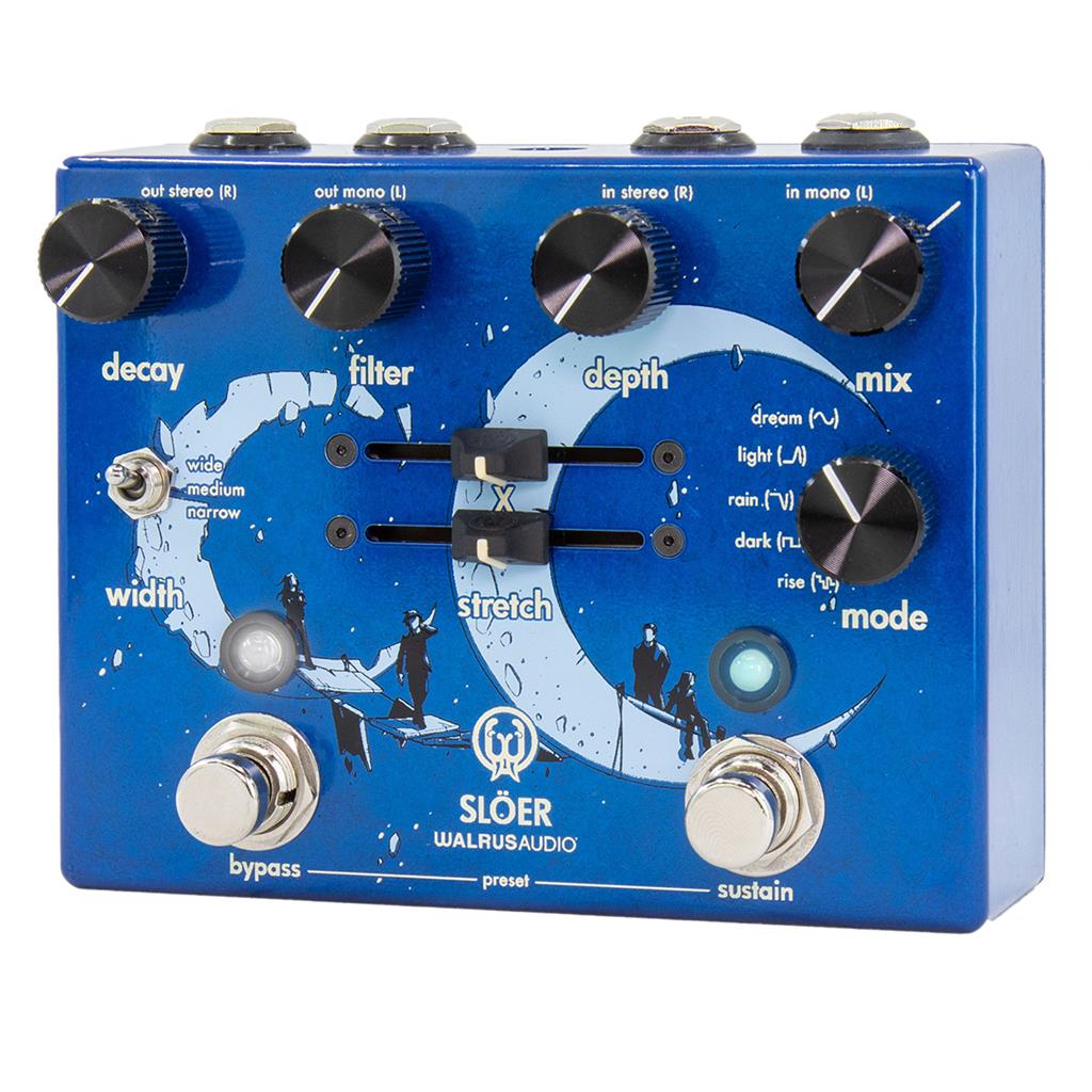 Walrus Sloer Stereo Ambient Reverb Blue - Reverb, delay & echo effect pedal - Variation 2