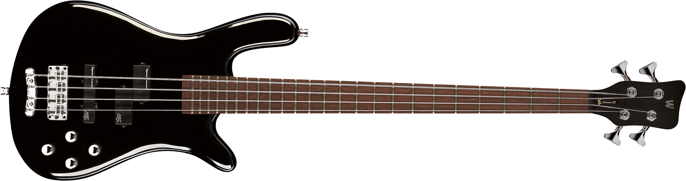 Warwick Streamer Lx4 Rockbass Active Wen - Solid Black - Solid body electric bass - Main picture