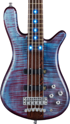 Solid body electric bass Warwick Custom Shop Streamer Stage I 5-String LED - Midnight blue