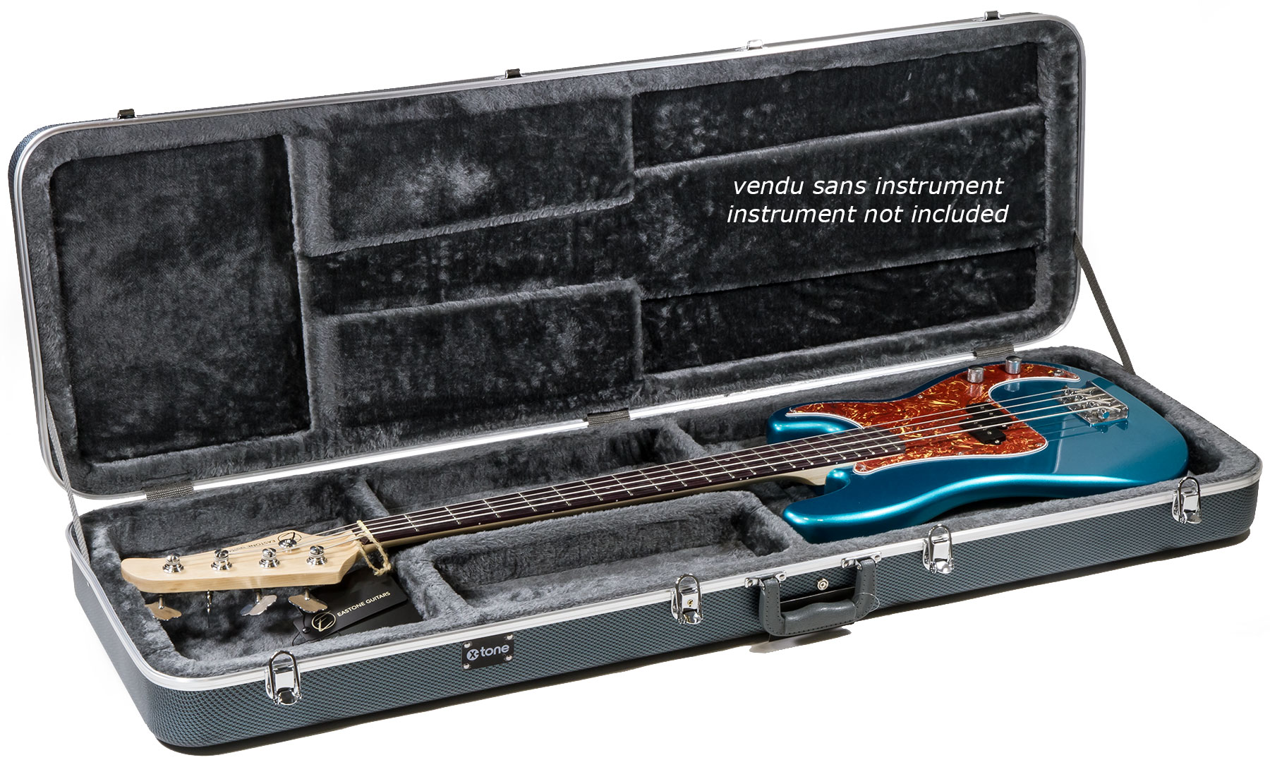 X-tone 1511 Abs Electrique Jazz/precision Bass Rectangulaire Silver - Electric bass case - Variation 2