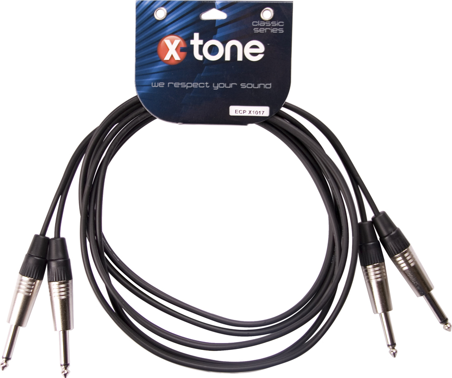 X-tone X1017-3m - 2 Jack(m) 6,35 / 2 Jack(m) 6,35 - Cable - Main picture