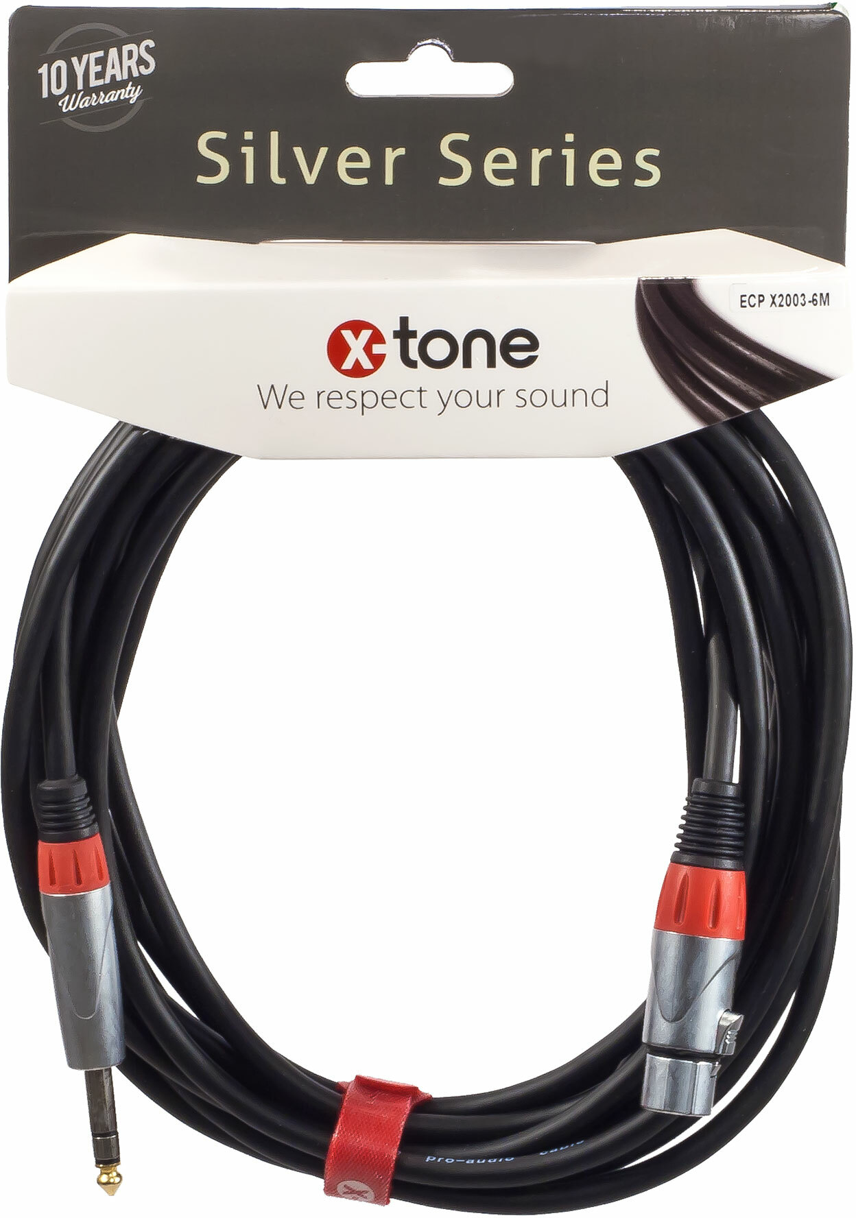X-tone X2003-6m - Jack(m) 6,35 Trs / Xlr(f) Silver Series - Cable - Main picture