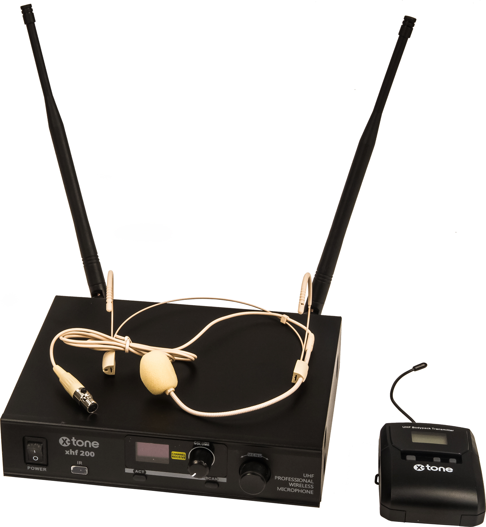 X-tone Xhf200h Systeme Hf Serre Tete Multi Frequences - Wireless headworn microphone - Main picture