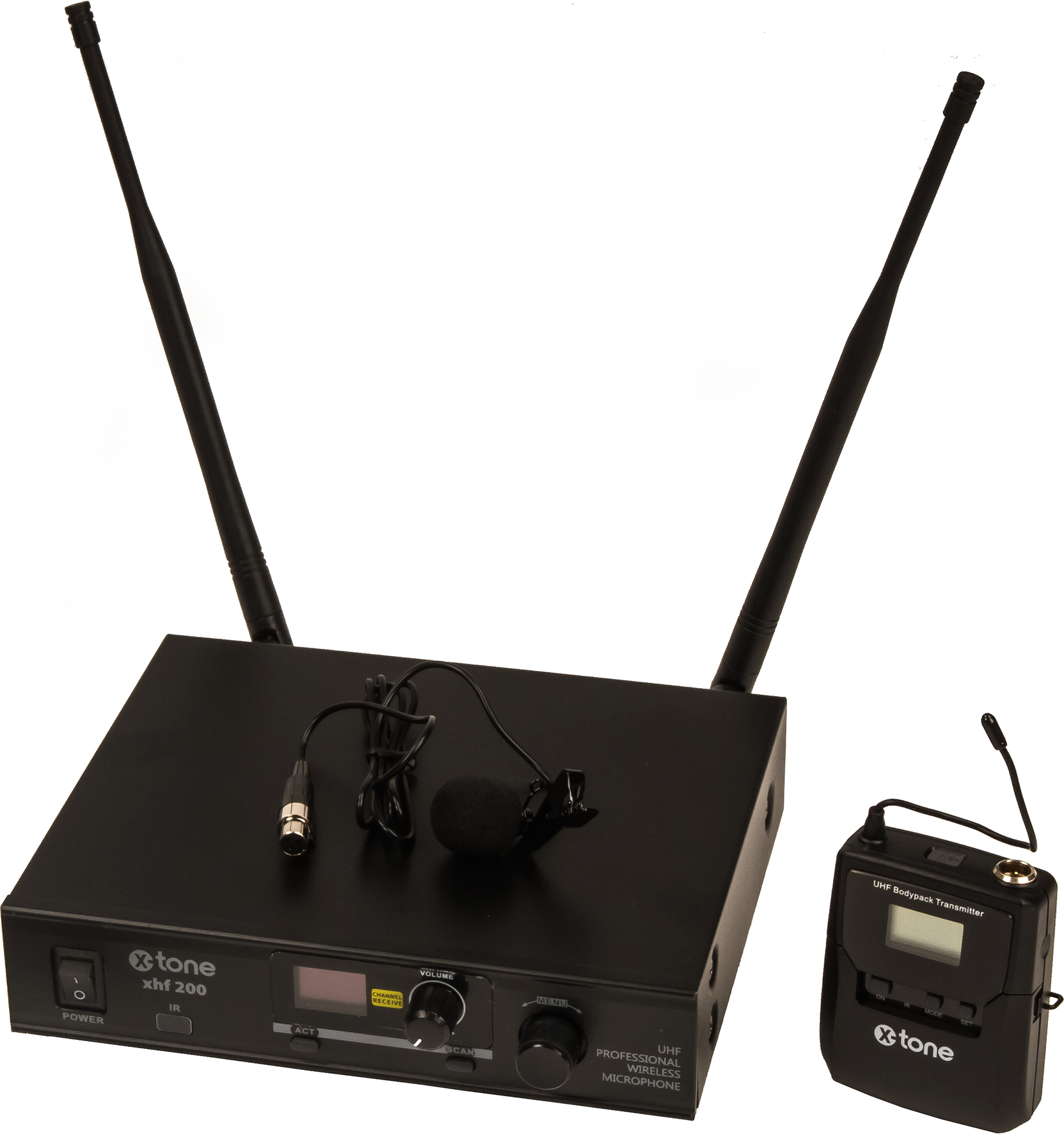X-tone Xhf200l Systeme Hf Micro Cravate Multi Frequences - Wireless Lavalier microphone - Main picture