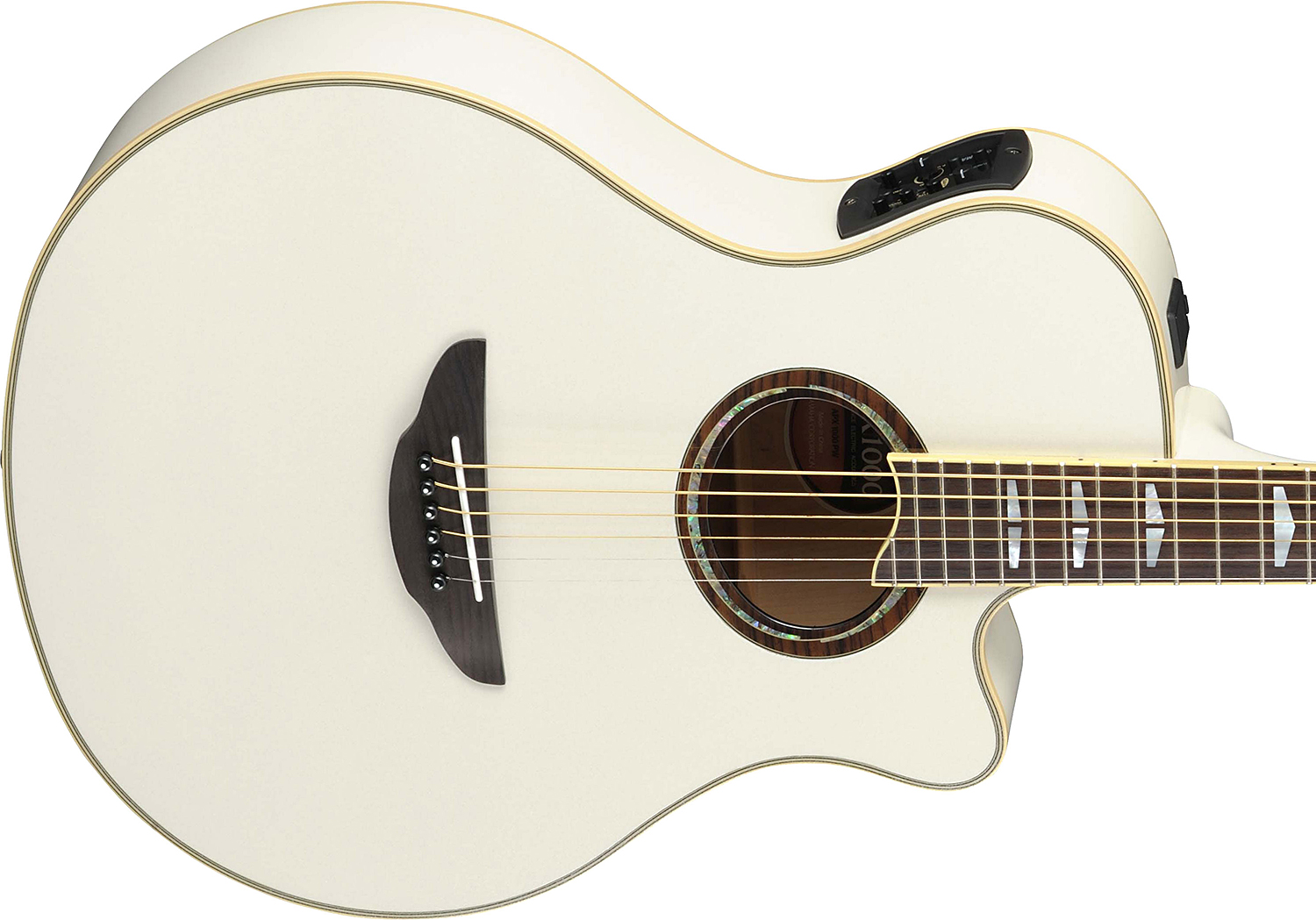 Yamaha Apx1000 Pearl White - Pearl White - Electro acoustic guitar - Variation 2