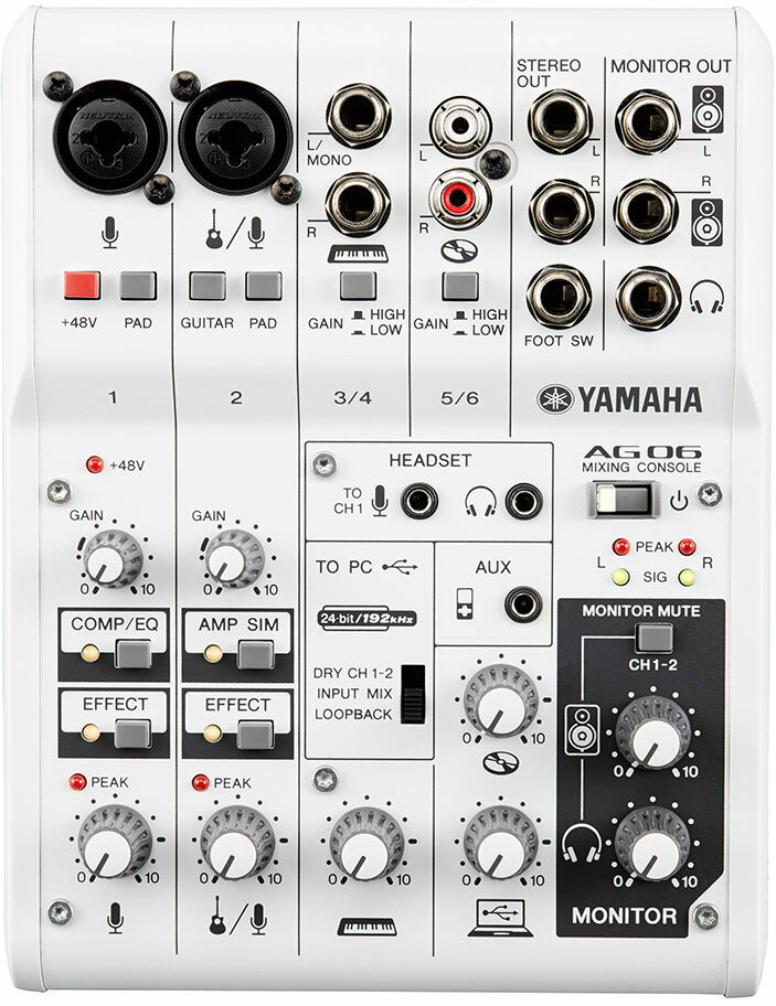 Yamaha Ag06 - Analog mixing desk - Main picture