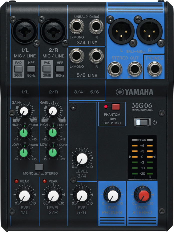 Yamaha Mg06 - Analog mixing desk - Main picture