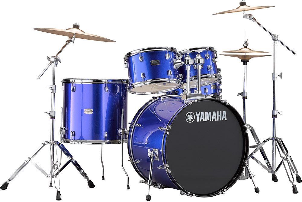 Yamaha Rydeen Stage 22 + Cymbales - 4 FÛts - Fine Blue - Strage drum-kit - Main picture