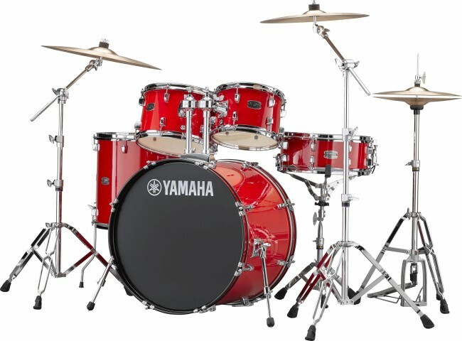 Yamaha Rydeen Stage 22 + Cymbales - 4 FÛts - Hot Red - Strage drum-kit - Main picture