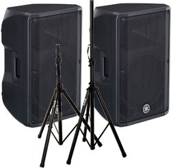 Complete pa system Yamaha 2 x DBR12  + Stand X-tone
